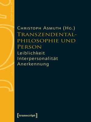 cover image of Transzendentalphilosophie und Person